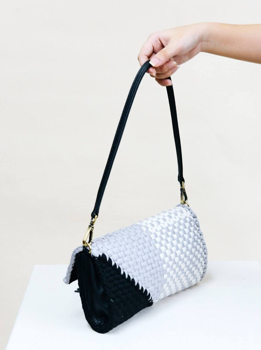 [Ready Today] Estelle Clutch Grayscale Fashion Rags2Riches