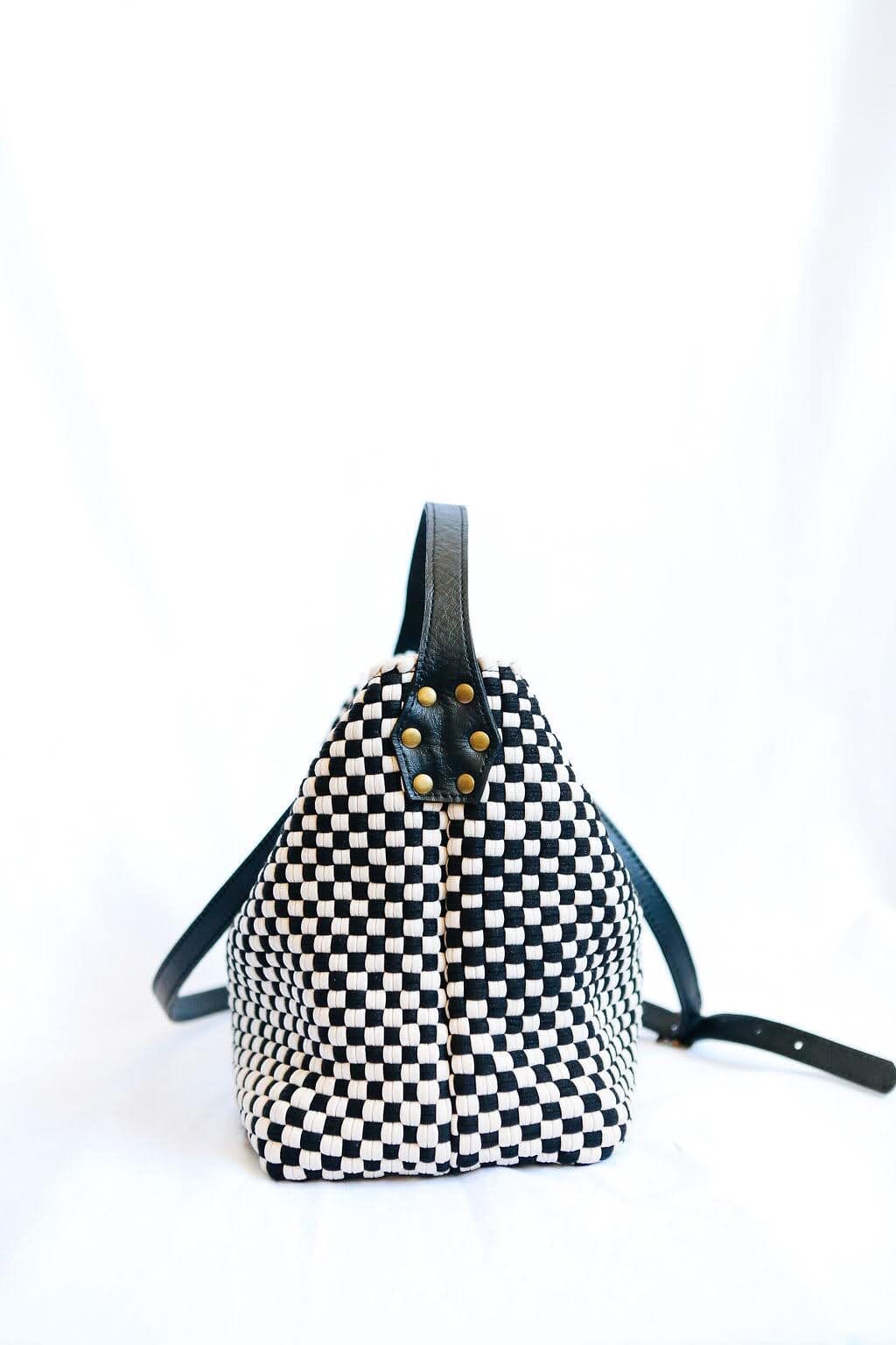 Buslo Mini Checkerboard Black & Beige Fashion Rags2Riches