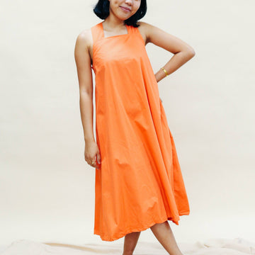 The Easy Jumper Dress Tangerine