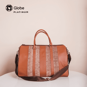 The Platinum Travel Globetrotter Duffle in Tan