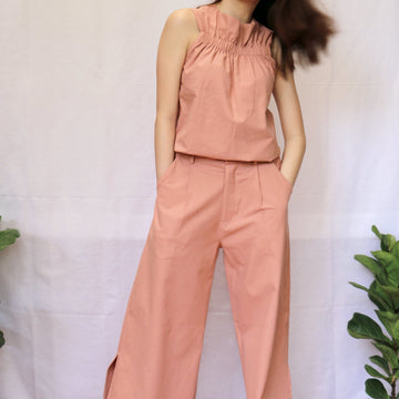 The Wide Pleated Trousers Purposeful Pink