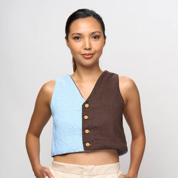 4-Way Top Brown & Light Blue Binetwagan