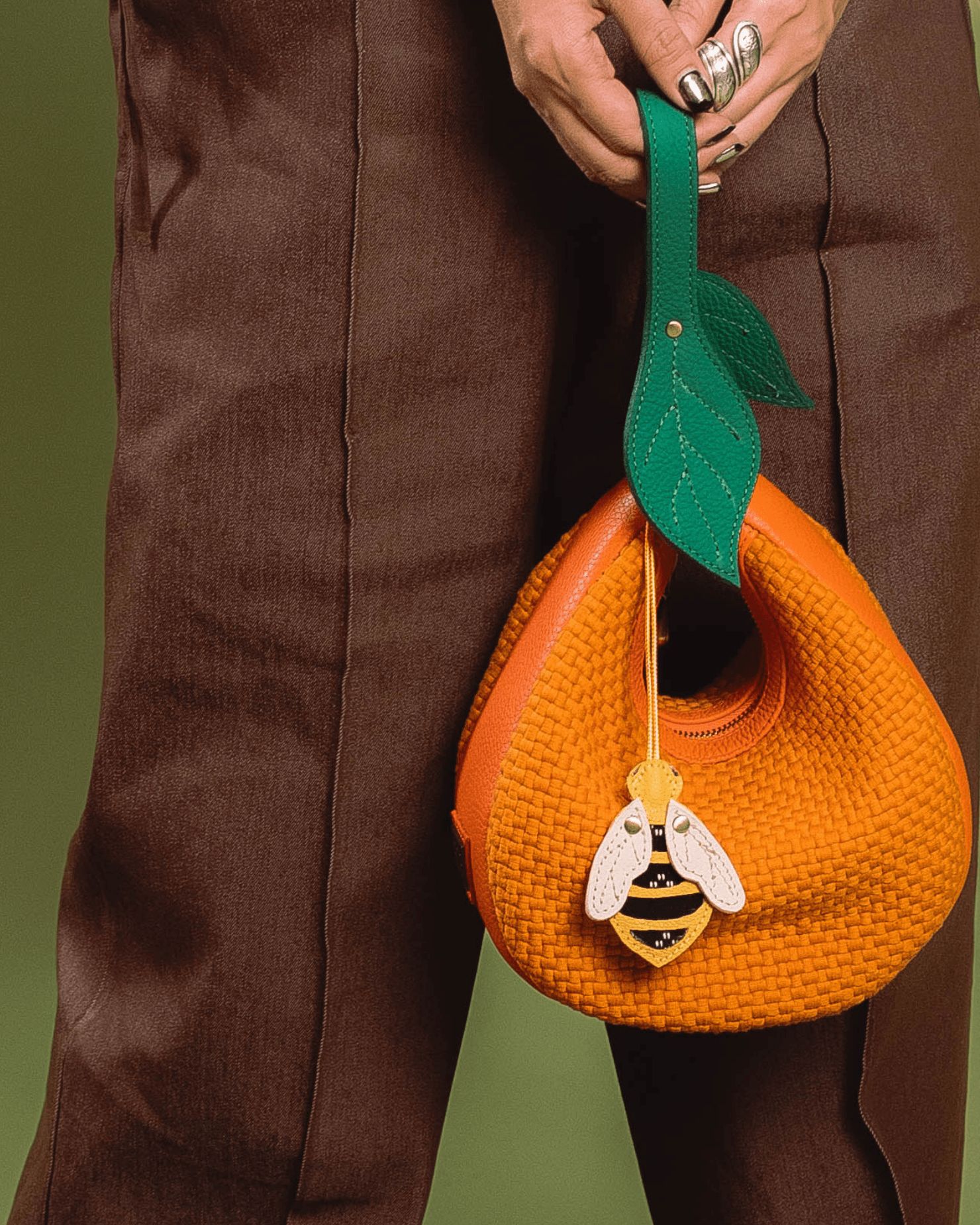 Bubuyog Charm Orange Fashion Rags2Riches