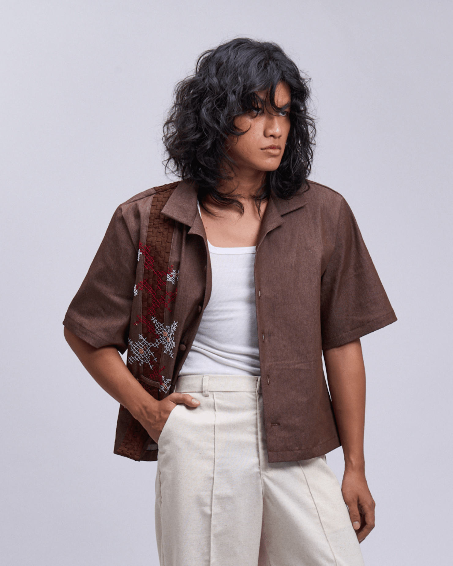 Hardin Polo Dark Brown Denim Fashion Rags2Riches