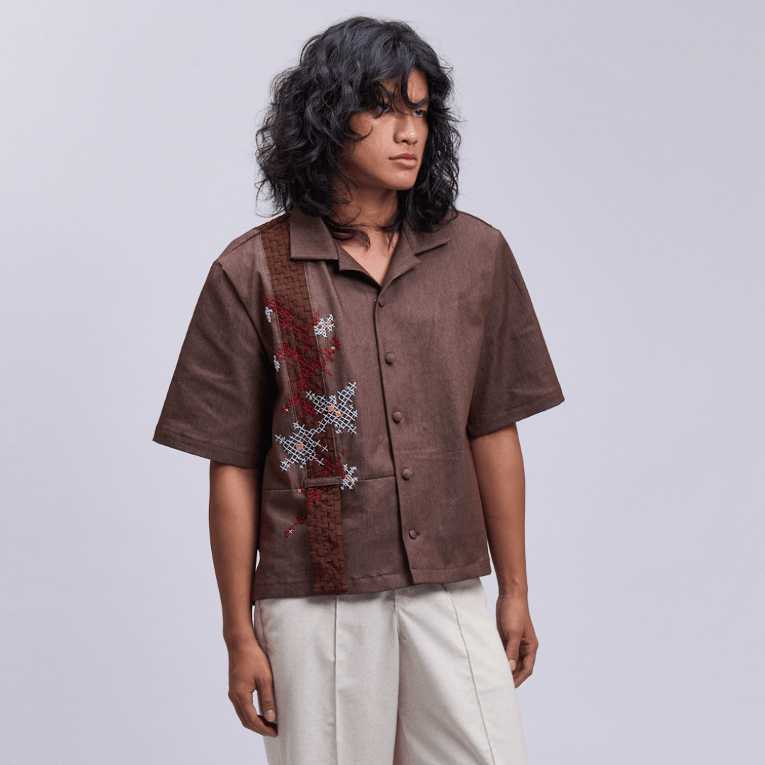 Hardin Polo Dark Brown Denim Fashion Rags2Riches