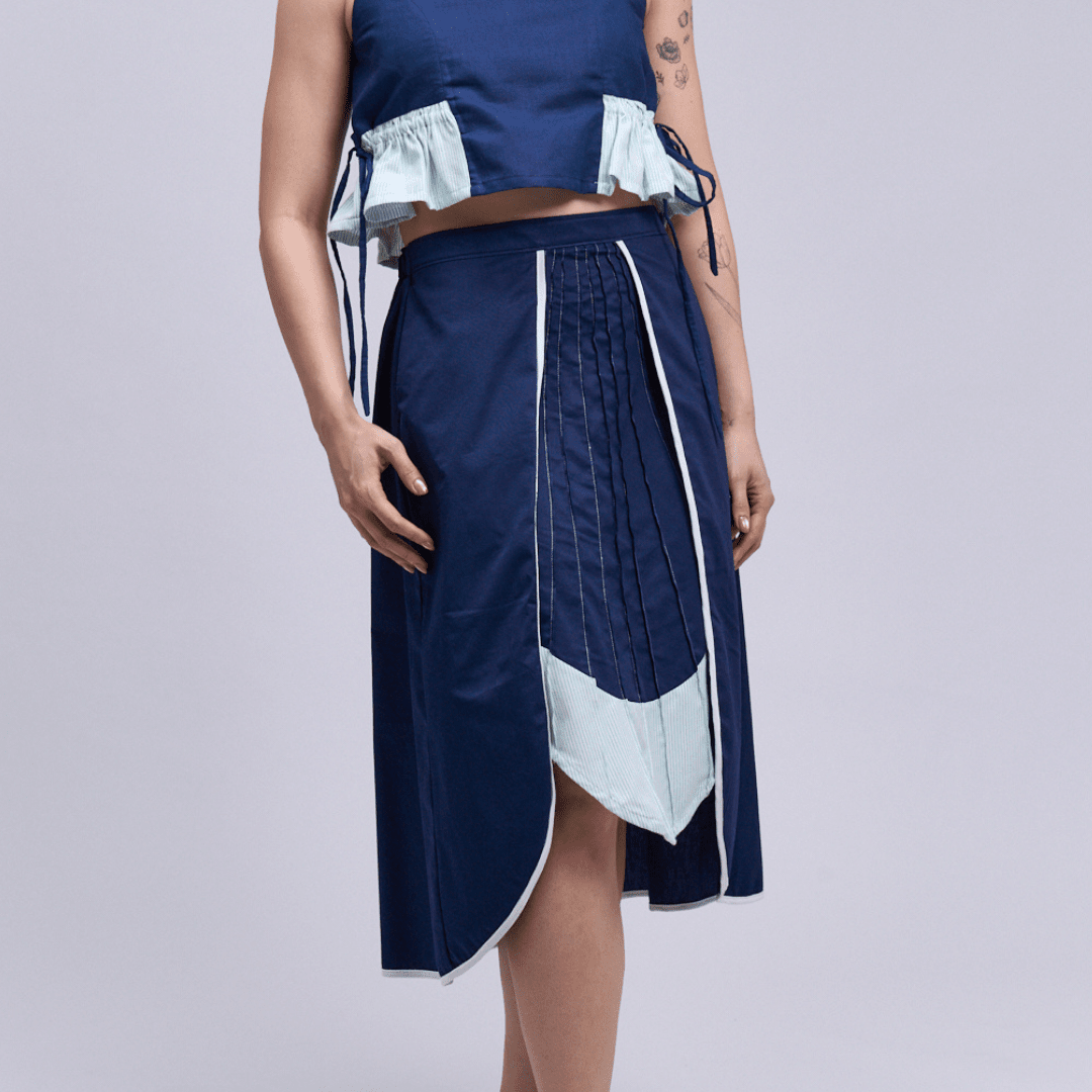 Kahit Saan Skirt Navy Fashion Rags2Riches