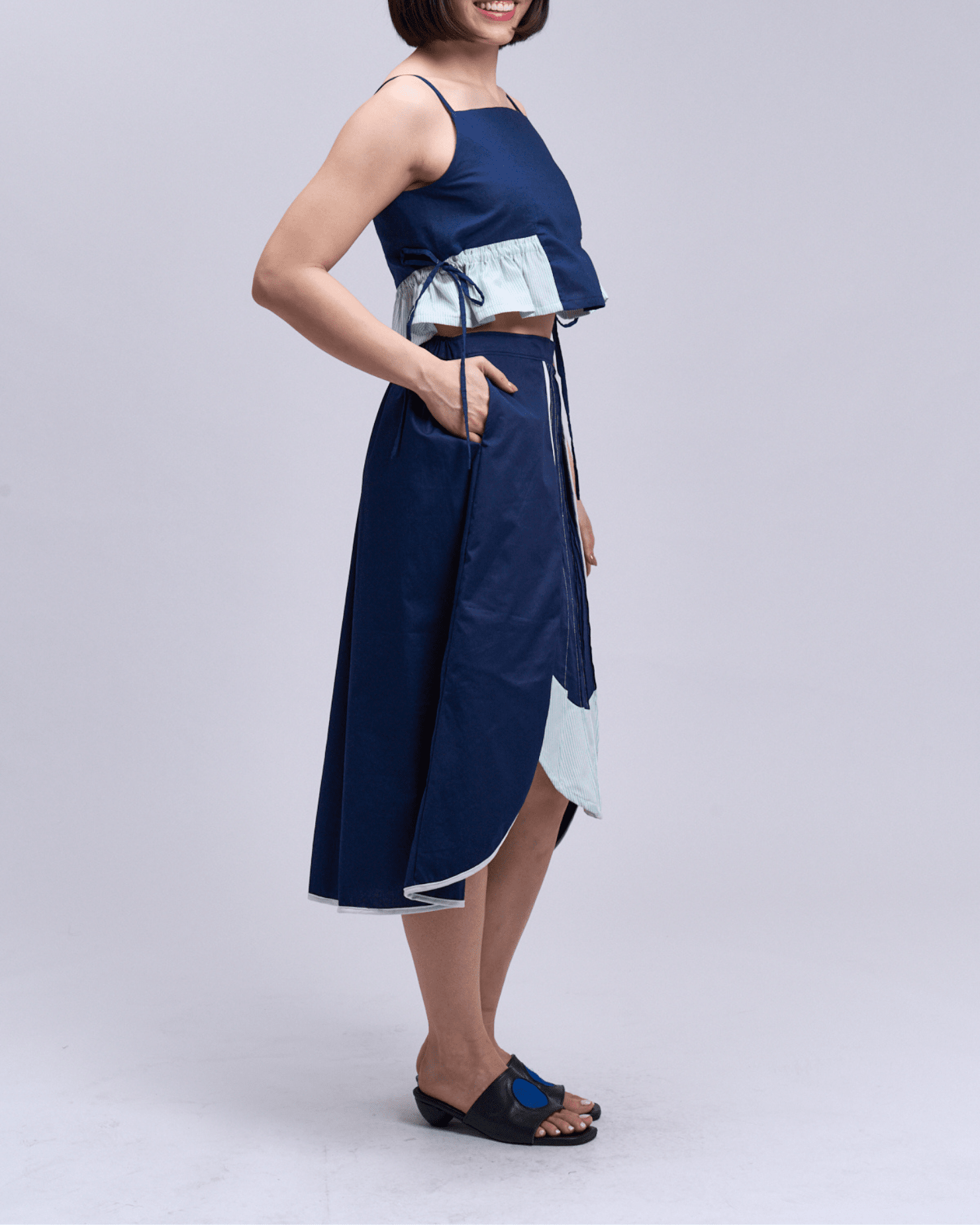 Kahit Saan Skirt Navy Fashion Rags2Riches