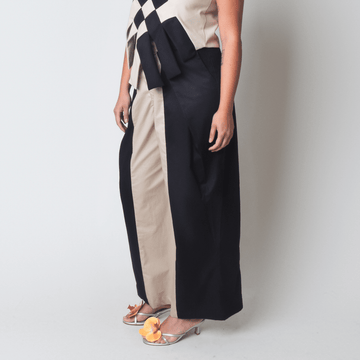 Lakbay Pants Two-Tone Black & Sand