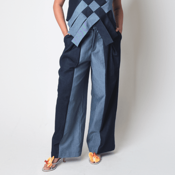 Lakbay Pants Two-Tone Denim