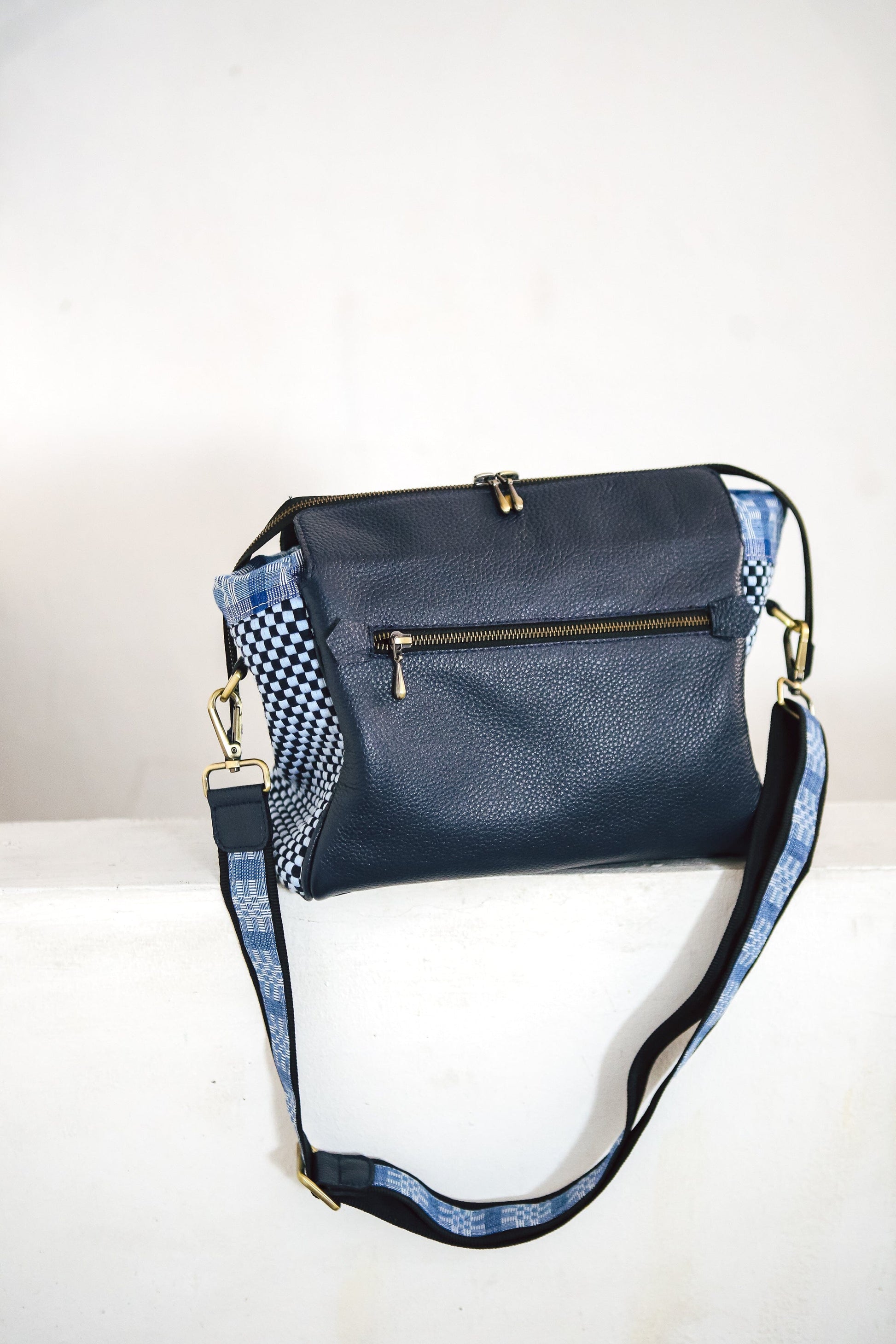 Leonor Convertible Bag, Monochrome Blue Fashion Rags2Riches
