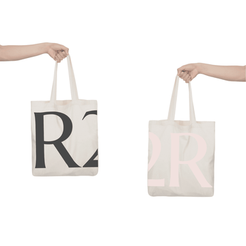 R2R Tote Bag Beige on Beige