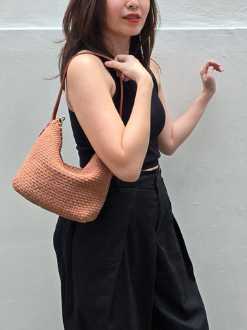 [Ready Today] Buslo Micro Monochrome Tan with Longer Handle
