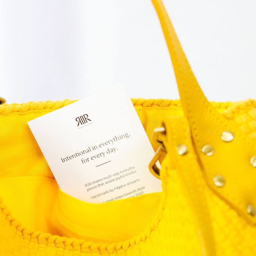 [Ready Today] Buslo Micro Monochrome Yellow Fashion Rags2Riches