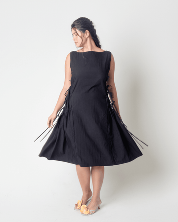 [Ready Today] Drawstring Dress Black