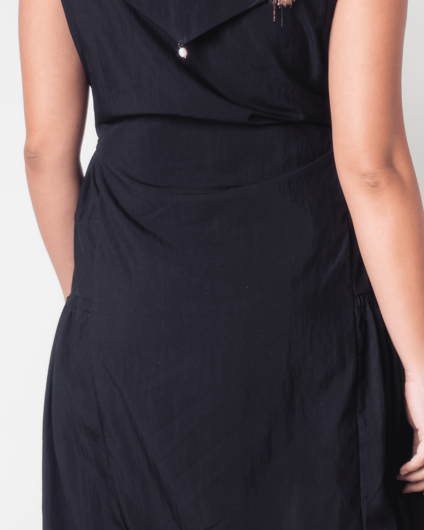 [Ready Today] Drawstring Dress Black Fashion Rags2Riches