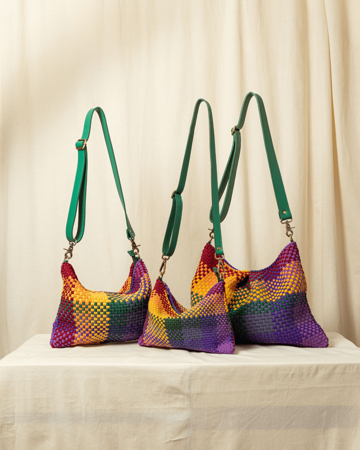 [Ready Today] Fortune Cookie Mini Hobo Blocks Rainbow Fashion Rags2Riches