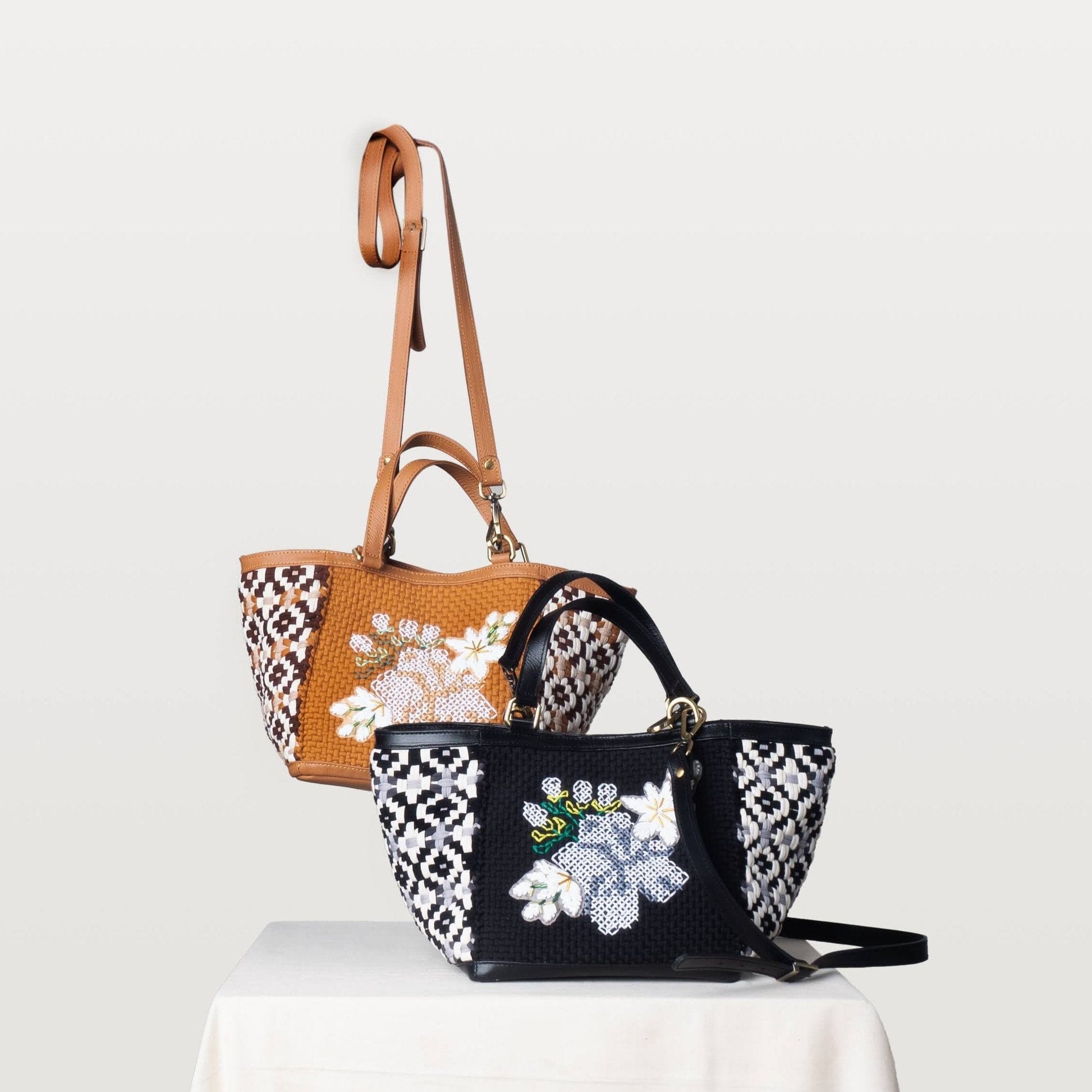 [Ready Today] Sampaguita Tote Black Fashion Rags2Riches