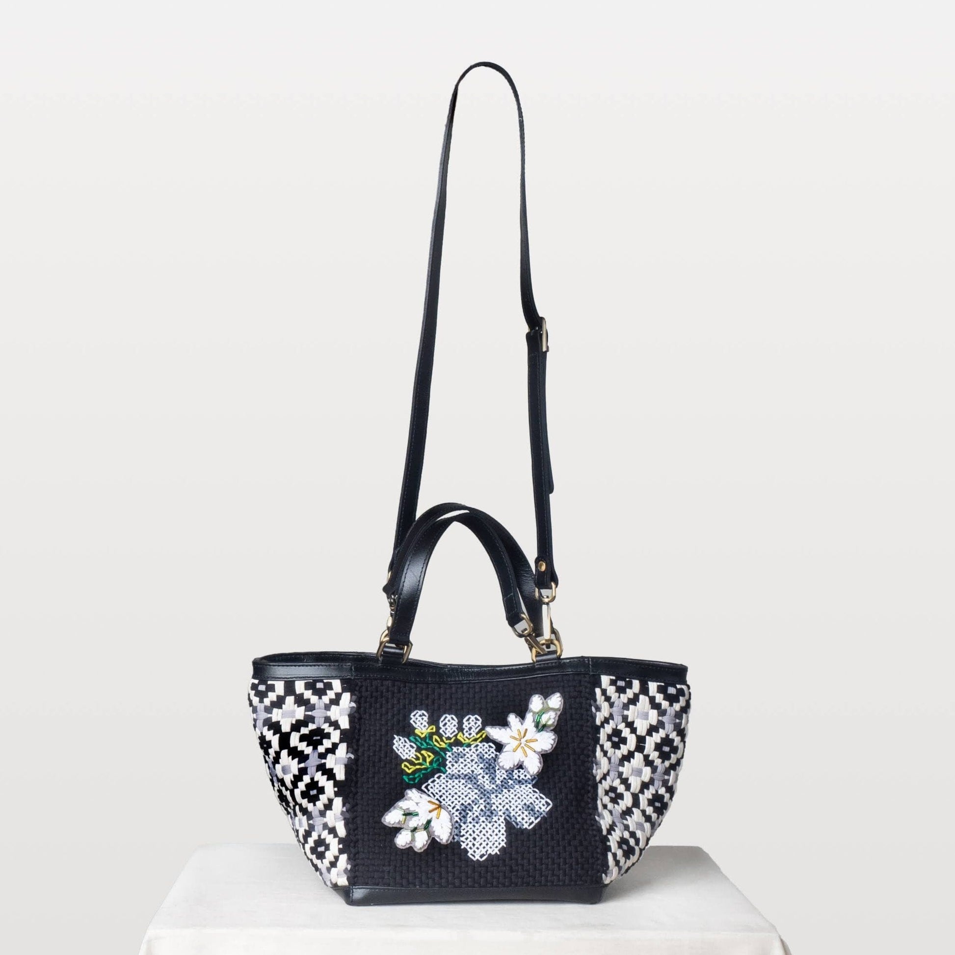 [Ready Today] Sampaguita Tote Black Fashion Rags2Riches