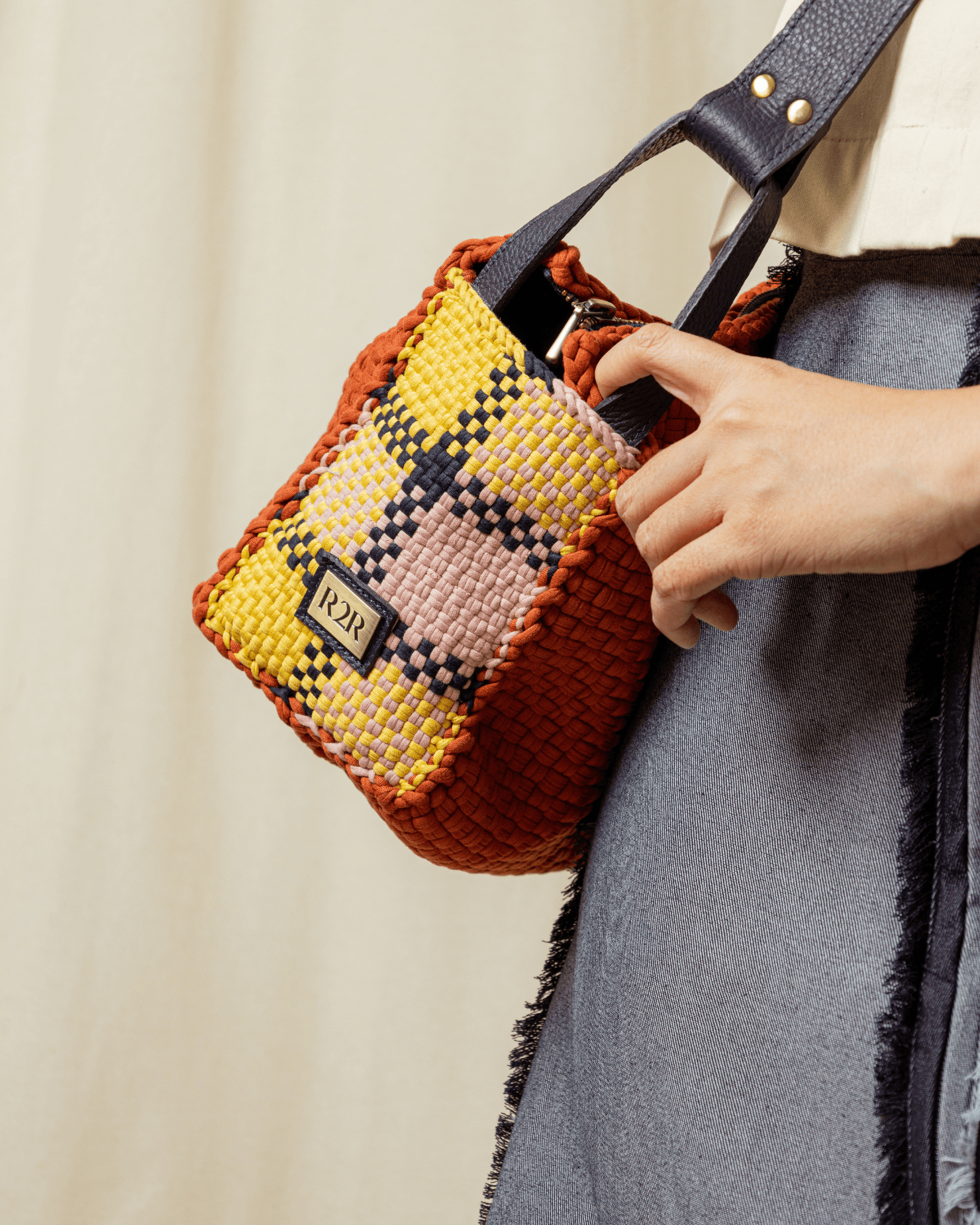 [Ready Today] Swing Satchel Burnt Orange Fashion Rags2Riches