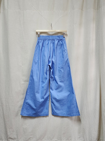 [SAMPLE] The Wide Pleated Trouser Light Blue