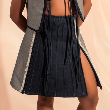 Sinag 4-Way Mini Skirt Denim Fashion R2R On Repeat