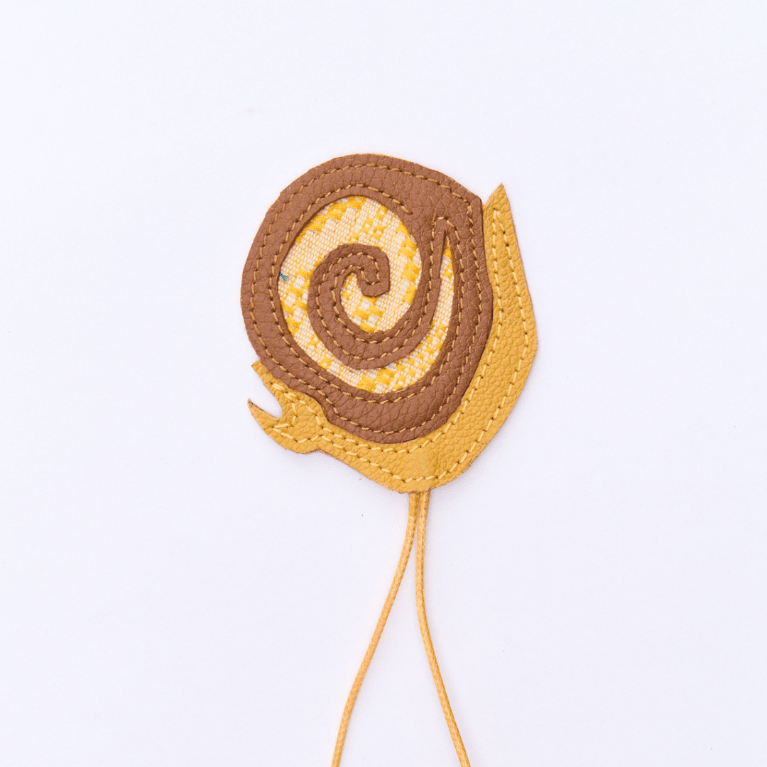 Snail Charm Yellow & Tan Fashion Rags2Riches