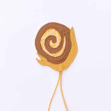 Snail Charm Yellow & Tan Fashion Rags2Riches