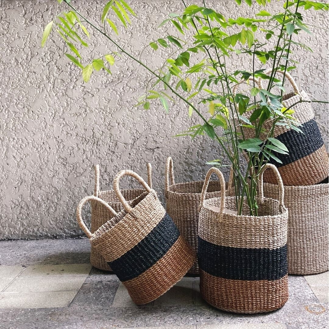 Abaca Basket Medium Home Rags2Riches