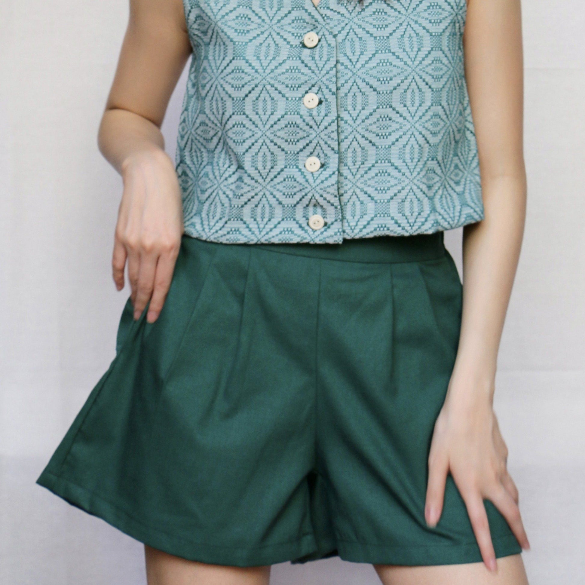 All-Around Shorts Emerald Fashion Rags2Riches