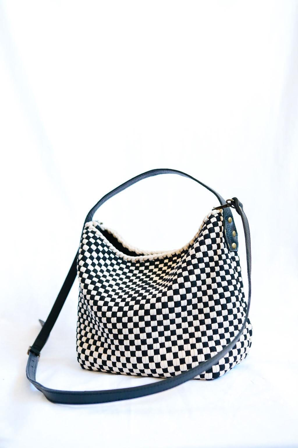 Buslo Mini Checkerboard Black & Beige Fashion Rags2Riches