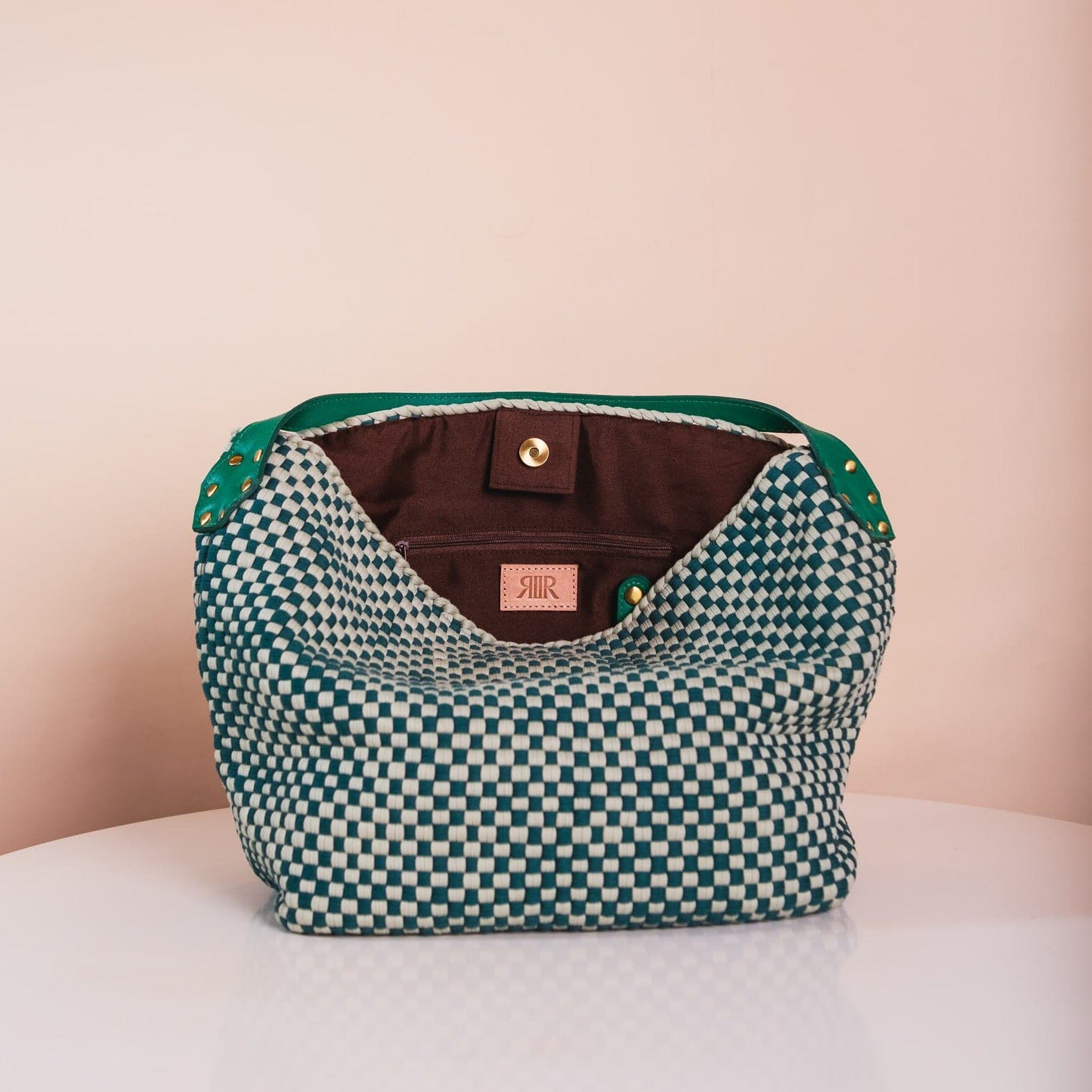 [Ready Today] Buslo Checkerboard Emerald & Sage Fashion Rags2Riches