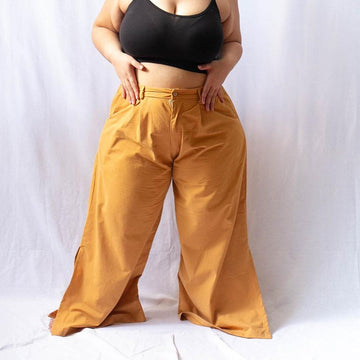 The Wide Pleated Trousers Apricot Fashion Rags2Riches